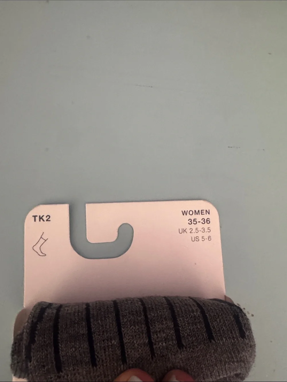 FALKE TK2 Women’s Trekking Hiking Socks Wool Blend Sz 5-6 Mountain Print NWT
